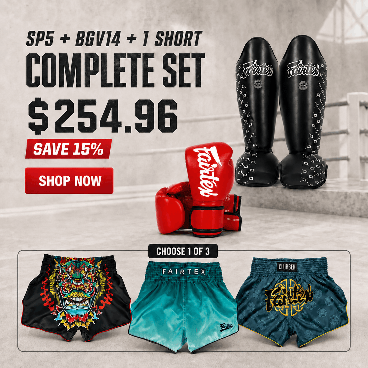 Fairtex Essential Muay Thai Full Training Set
