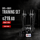 Fairtex Training Bundle Shin Guards SP5 + Universal Gloves BGV1