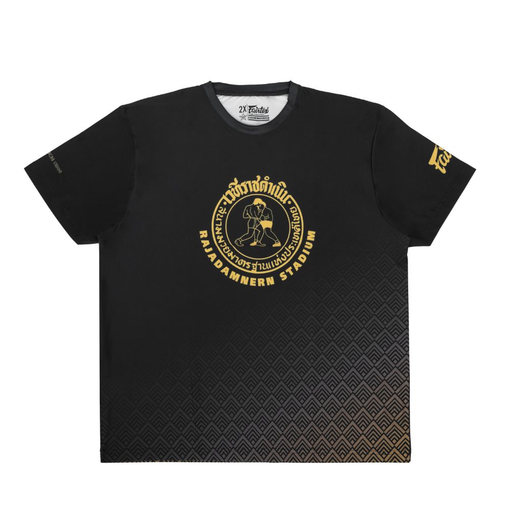 Fairtex x Rajadamnern T-Shirt - Black/Gold