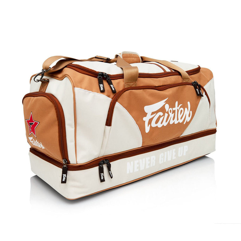 Fairtex Fighter Gym Bag BAG2 - Khaki/Orange