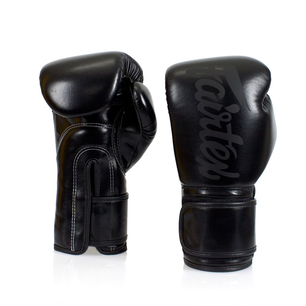 Fairtex Solid Black Boxing Gloves BGV14SB