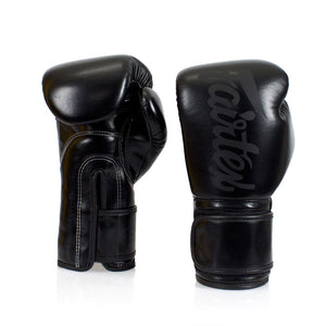 Fairtex Solid Black Boxing Gloves BGV14SB