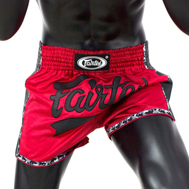 Fairtex Muay Thai Shorts – BS1703 (Red/Black)