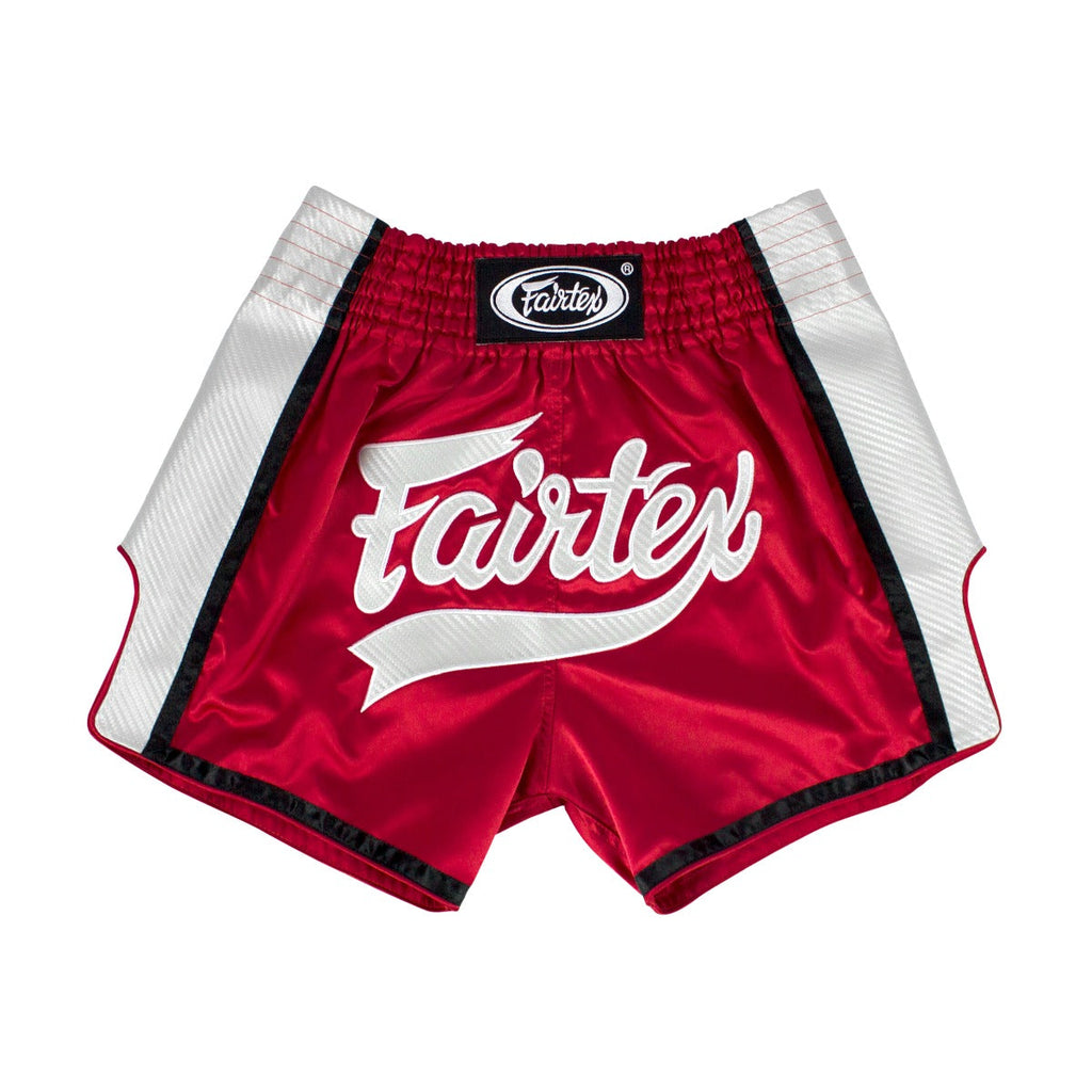 Fairtex Kickboxing Shorts Red/White BS1704