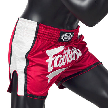 Fairtex Muay Thai Shorts – BS1704 (Red/White)