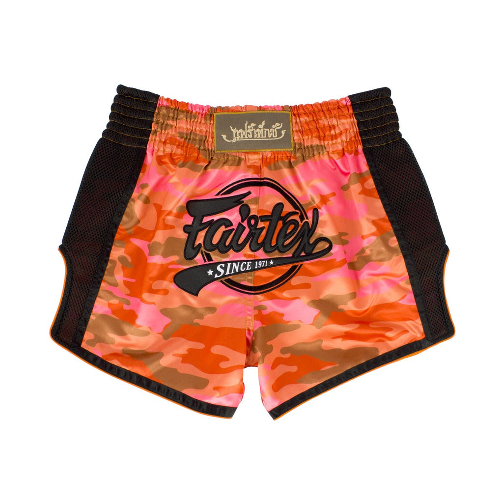 Fairtex Kickboxing Shorts Orange Camo BS1711