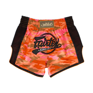 Fairtex Kickboxing Shorts Orange Camo BS1711