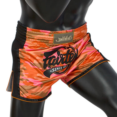 Fairtex Muay Thai Shorts – BS1711 (Orange Camo)
