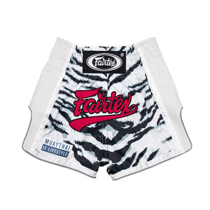 Fairtex Kids Muay Thai Shorts White Tiger BSK2103