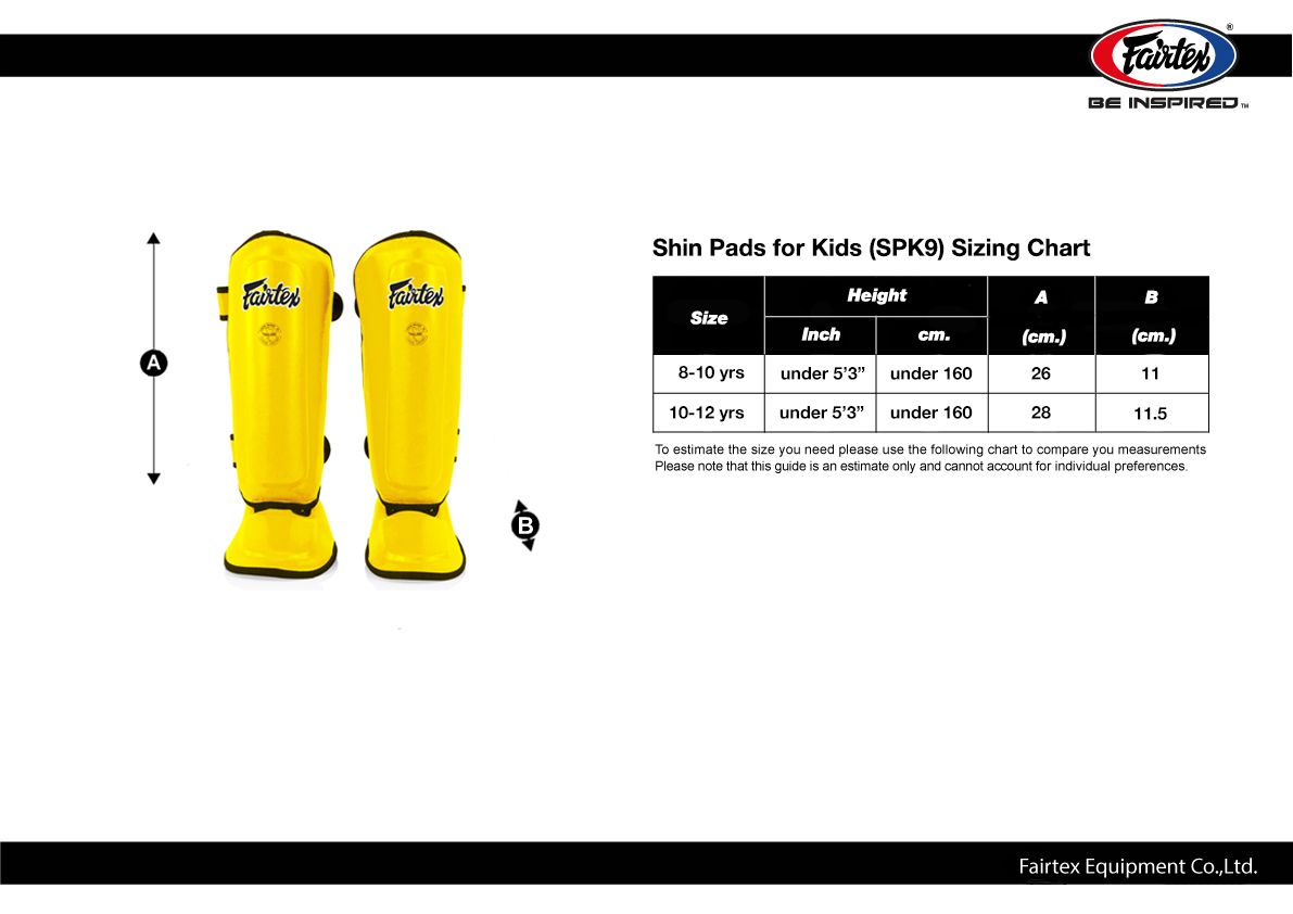 Fairtex Kids Shin Guards SPK9